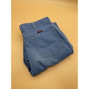 Vtg Wrangler Regular-Fit Straight Jeans‎ Mens Size 38x29 Light Denim